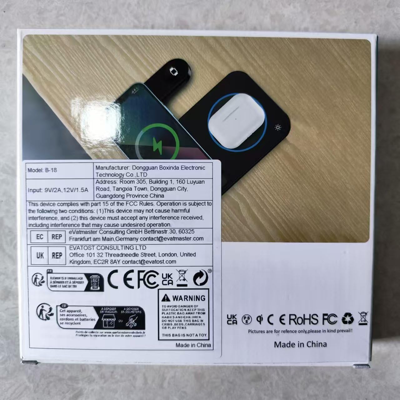 3-in-1 Foldable Fast Wireless Charging Station for Samsung Galaxy Z Flip 5/4, Z Fold 5/4, S24/S23/S22 Ultra, Watch 6/5/4 & Buds - Multi-Device Charger Stand for Home, Office & Travel