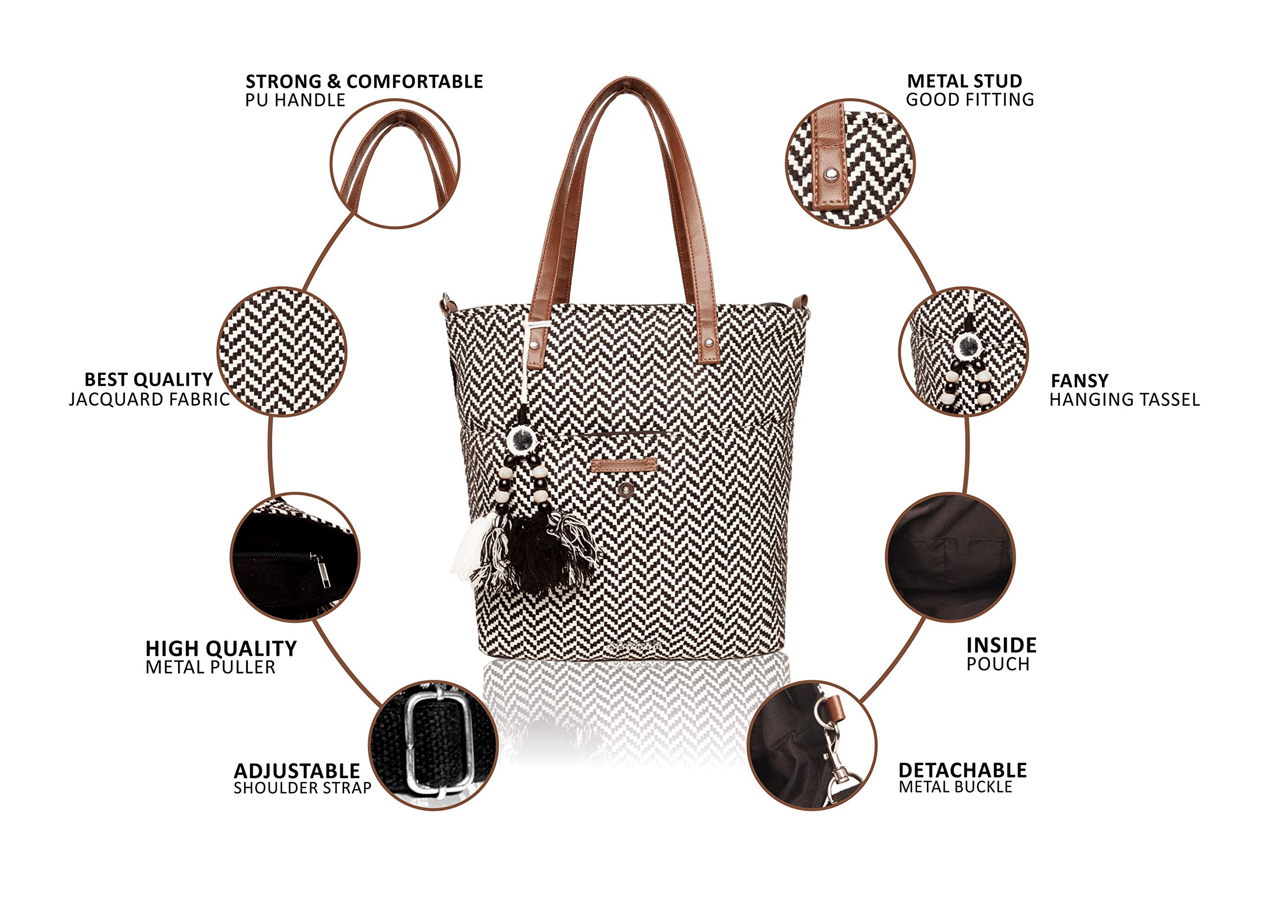 ASTRID Cotton Tote Bags - Eco-Friendly Reusable Shopping Bag for Groceries, Beach & Work | Stylish & Durable Carryall for Women & Men