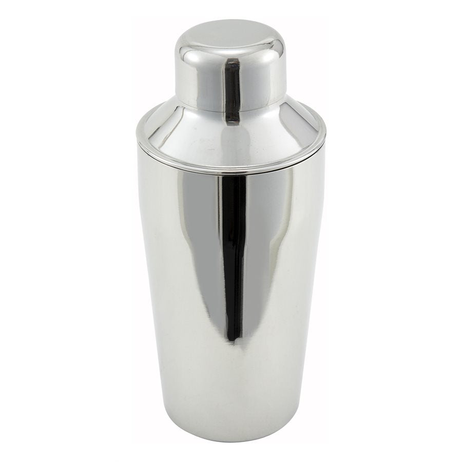 Winco 10 Oz 3 Piece Classic Bar Shaker - Professional Stainless Steel Cocktail Mixer for Bartenders & Home Bars - Perfect for Mojitos, Margaritas & Martini Making