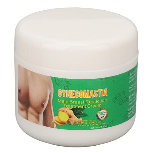 Best Gynecomastia Firming Cream for Men – Male Chest Tightening & Breast Massage Cream with Ginger – Reduce Puffy Nipples & Enhance Muscle Tone – Perfect for Post-Workout Recovery & Body Contouring