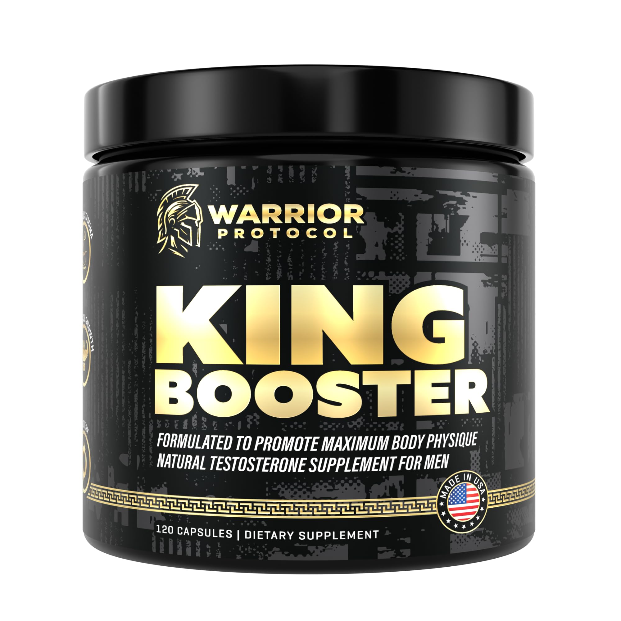 Best Testosterone Booster for Men - Natural Muscle Growth & Stamina Supplement with Turkesterone, Tongkat Ali & Fadogia Agrestis | Enhance Energy, Vitality & Recovery | Ideal for Gym, Workout & Active Lifestyle