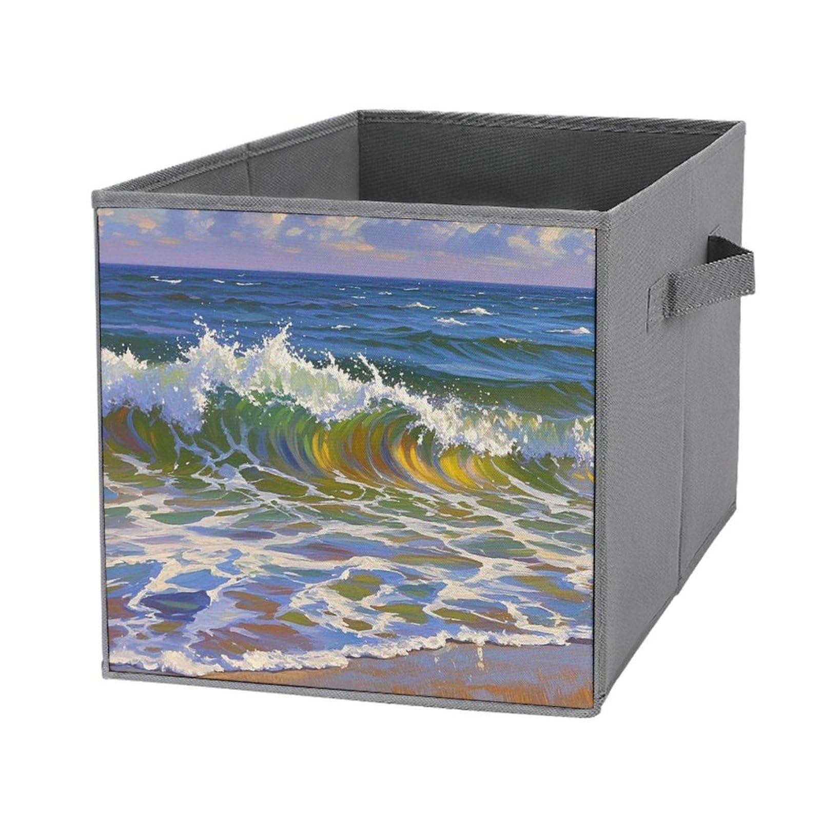 Foldable Storage Bins with Handles - Large Capacity Organizer for Playroom Office Home
