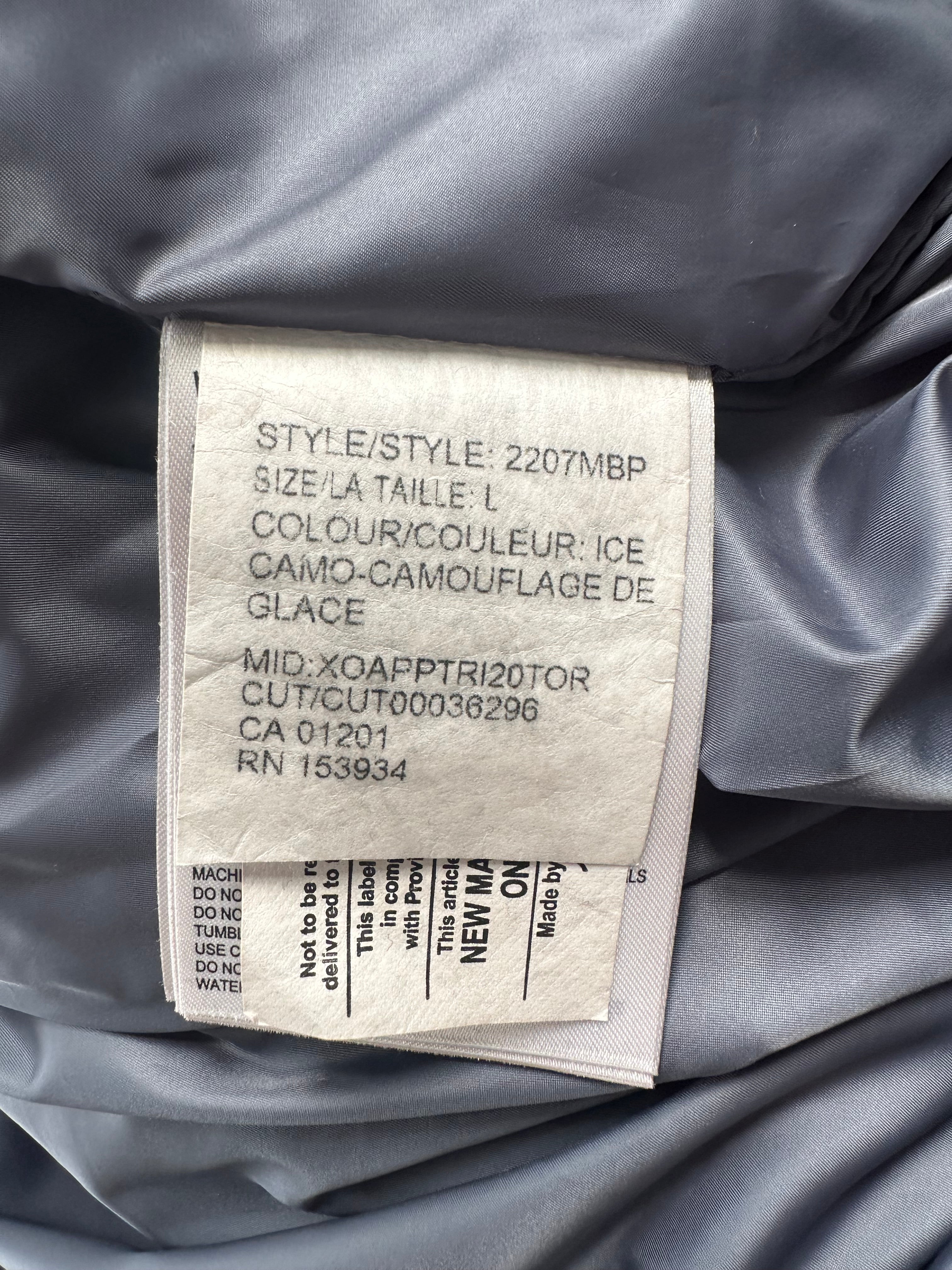 Canada Goose Sydney Black Label Men's Ice Camouflage Parka - Winter Waterproof Down Jacket for Extreme Cold Weather | Outdoor Activities & Urban Style
