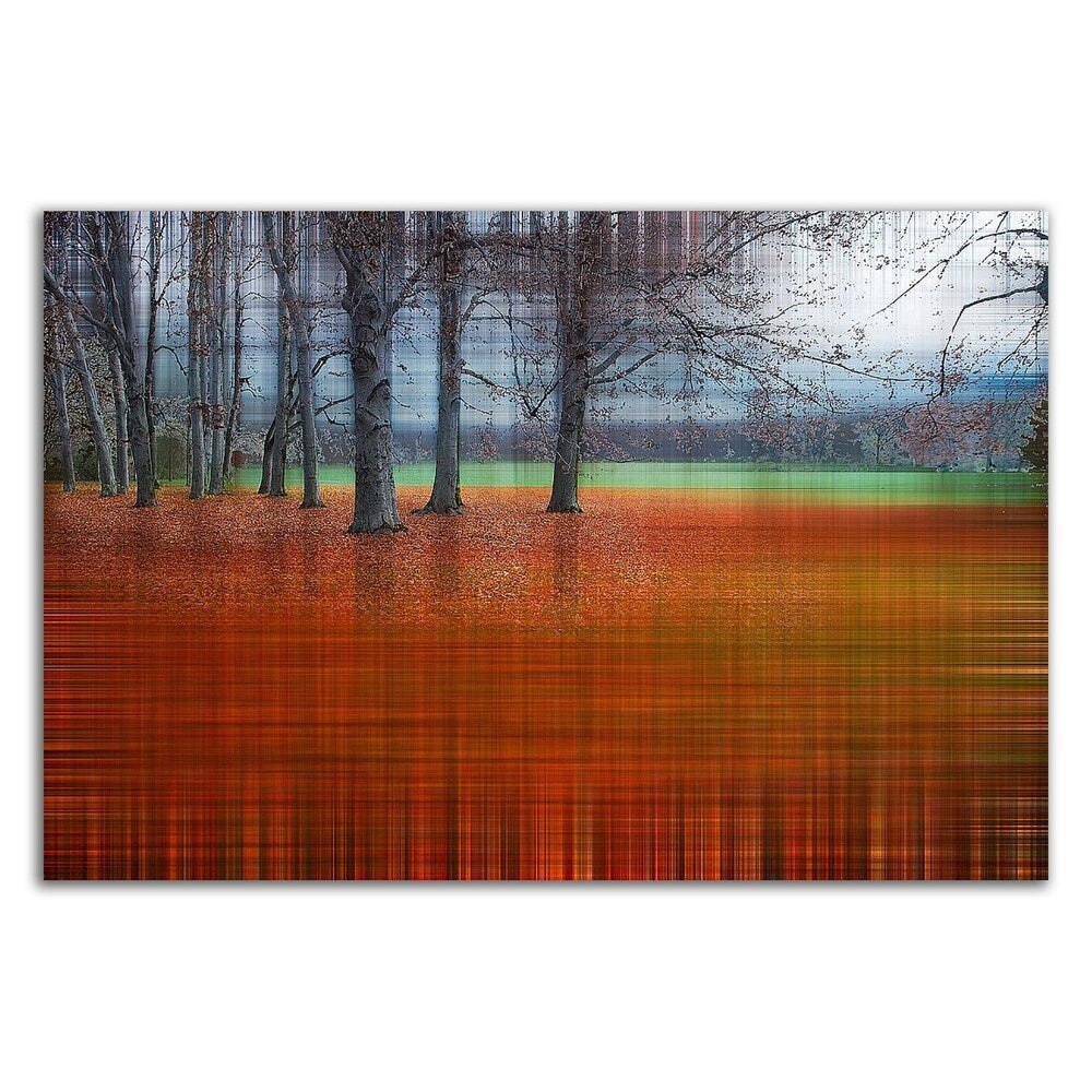 Abstract Autumn by Hannes Cmarits - Premium Canvas Wall Art Print - Ready to Hang - Modern Home & Office Decor for Living Room, Bedroom or Gallery Display