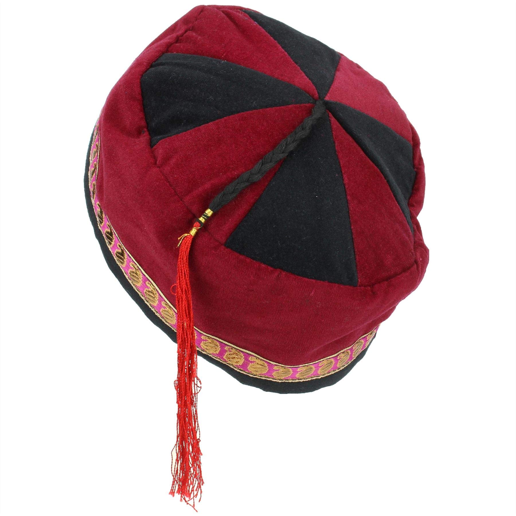 Nepalese Velvet Smoking Hat for Men & Women - Unisex Bohemian Style Cap for Relaxation, Meditation, and Yoga - Perfect for Home, Festivals, and Travel Accessories