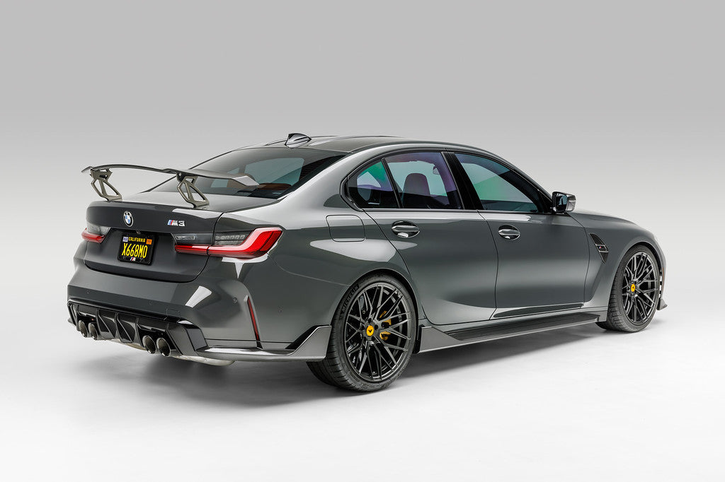 BMW G80 M3 VRS Carbon Fiber Aero VFF-107 Front Lip Spoiler - High Performance Carbon Graphite Finish for Track & Street Racing