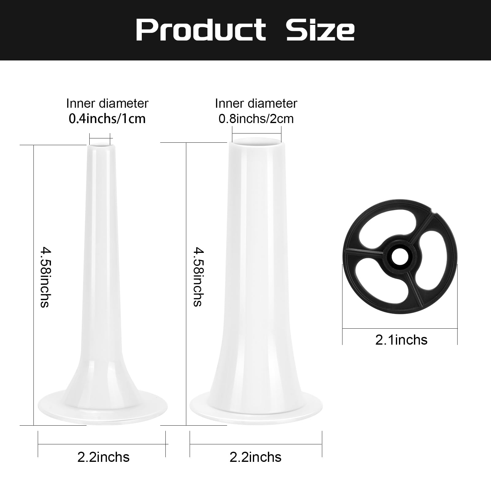 KitchenAid Stand Mixer Sausage Stuffer Tube Kit - Replacement for Food Grinder Attachment, Compatible with KitchenAid Stand Mixers - Perfect for Homemade Sausages, Burgers & Meat Processing