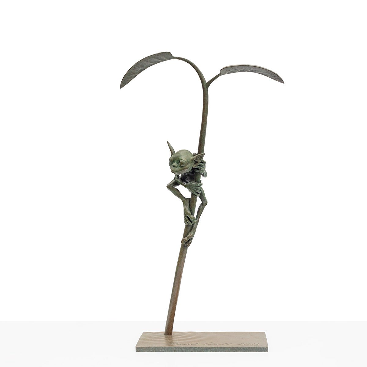 Amazon Goblin Bronze Sculpture (Small Edition) - Handcrafted Home Decor, Office Desk Art & Fantasy Collectible Gift