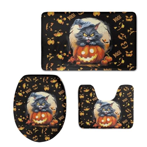 Halloween Funky Cat Pumpkin