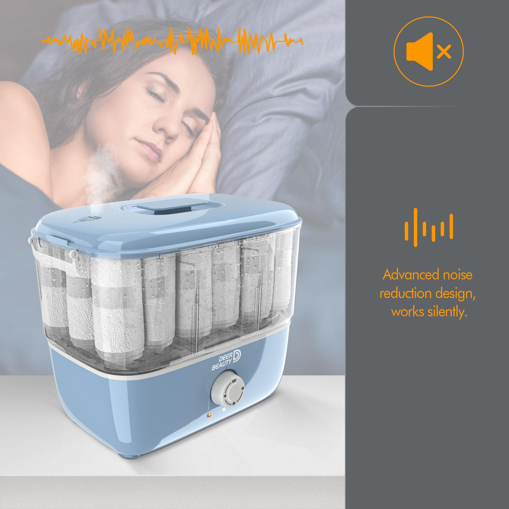 Professional Salon Towel Warmer - 600W Hot Towel Steamer with Auto Shut Timer, Holds 18 Towels for Spa, Facial, Massage & Barber Use - Perfect for Home Spa, Salon & Wellness Centers (Blue)