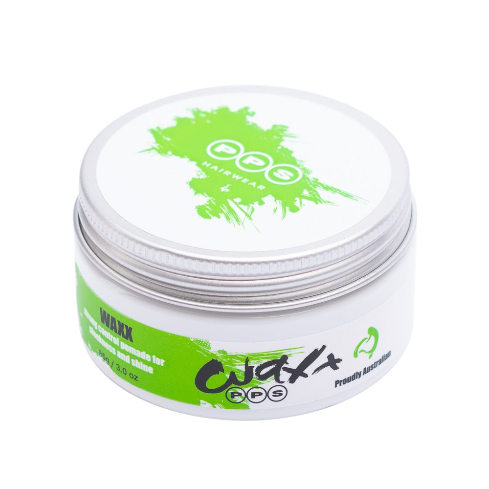 PPS Waxx Pomade 85g - Strong Hold Hair Styling Wax for Men - Perfect for Slick Back, Pompadour & Textured Hairstyles - Salon Quality Grooming Product