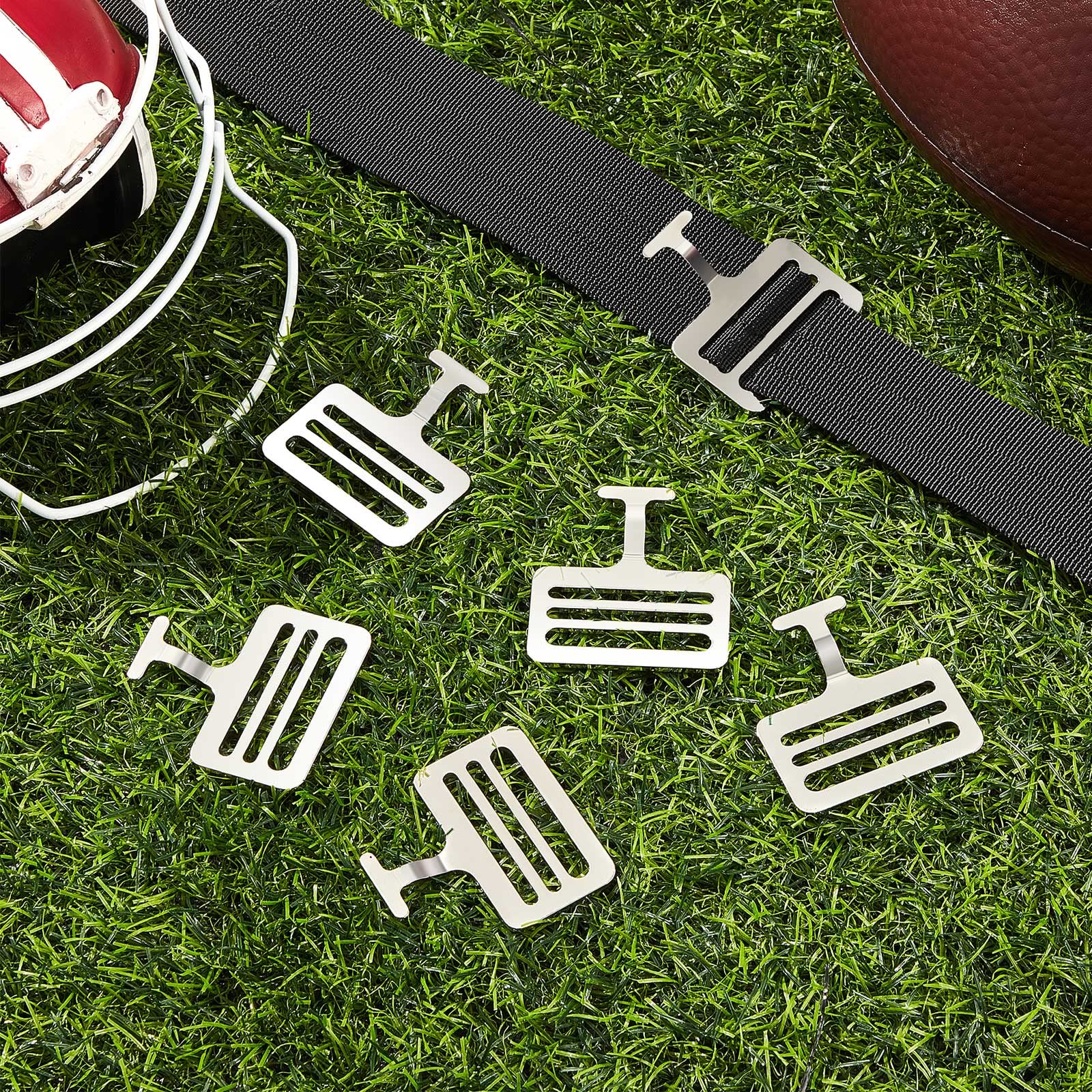 Dunzy Shoulder Pad T Hook for Football - Silver | Durable Football Shoulder Pad Accessory for Enhanced Protection & Comfort | Perfect for Training, Games & Sports Safety Gear