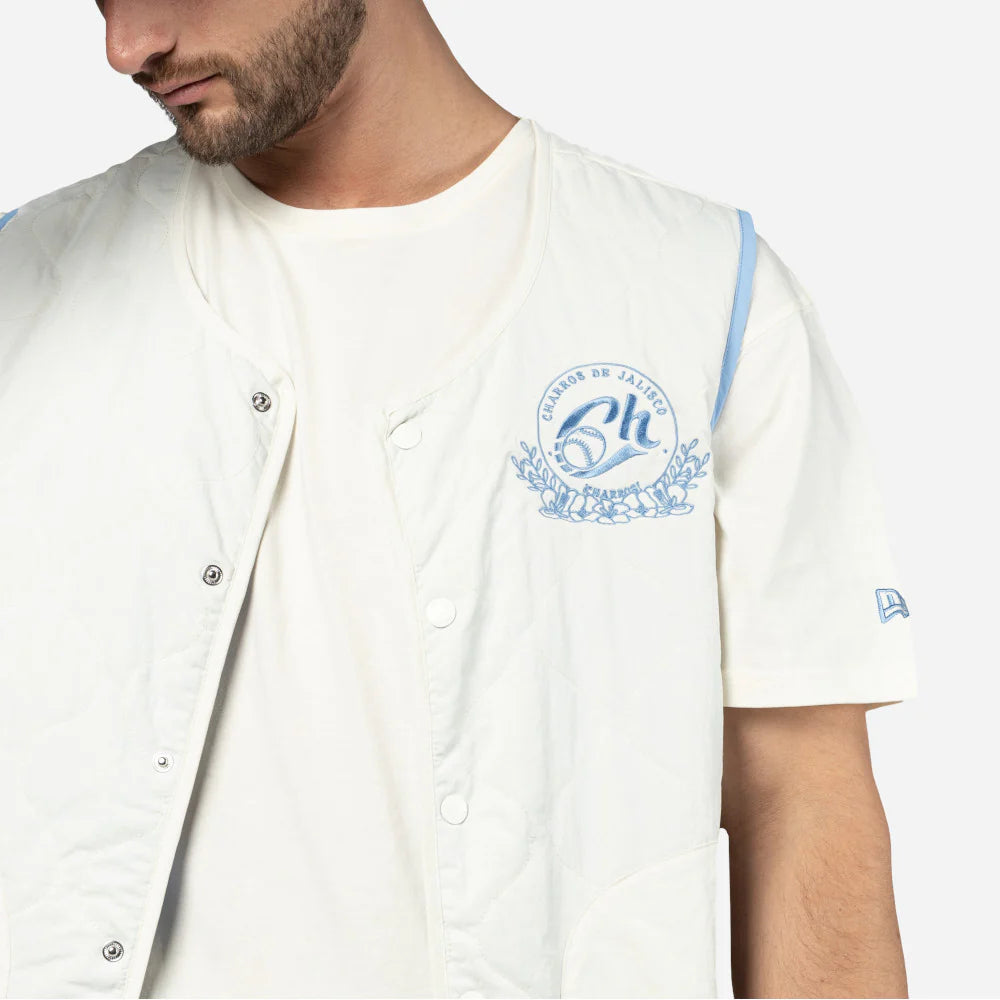 New Era Quilted CH Vest - Stylish & Warm Winter Jacket for Men - Perfect for Outdoor Activities, Casual Wear & Layering