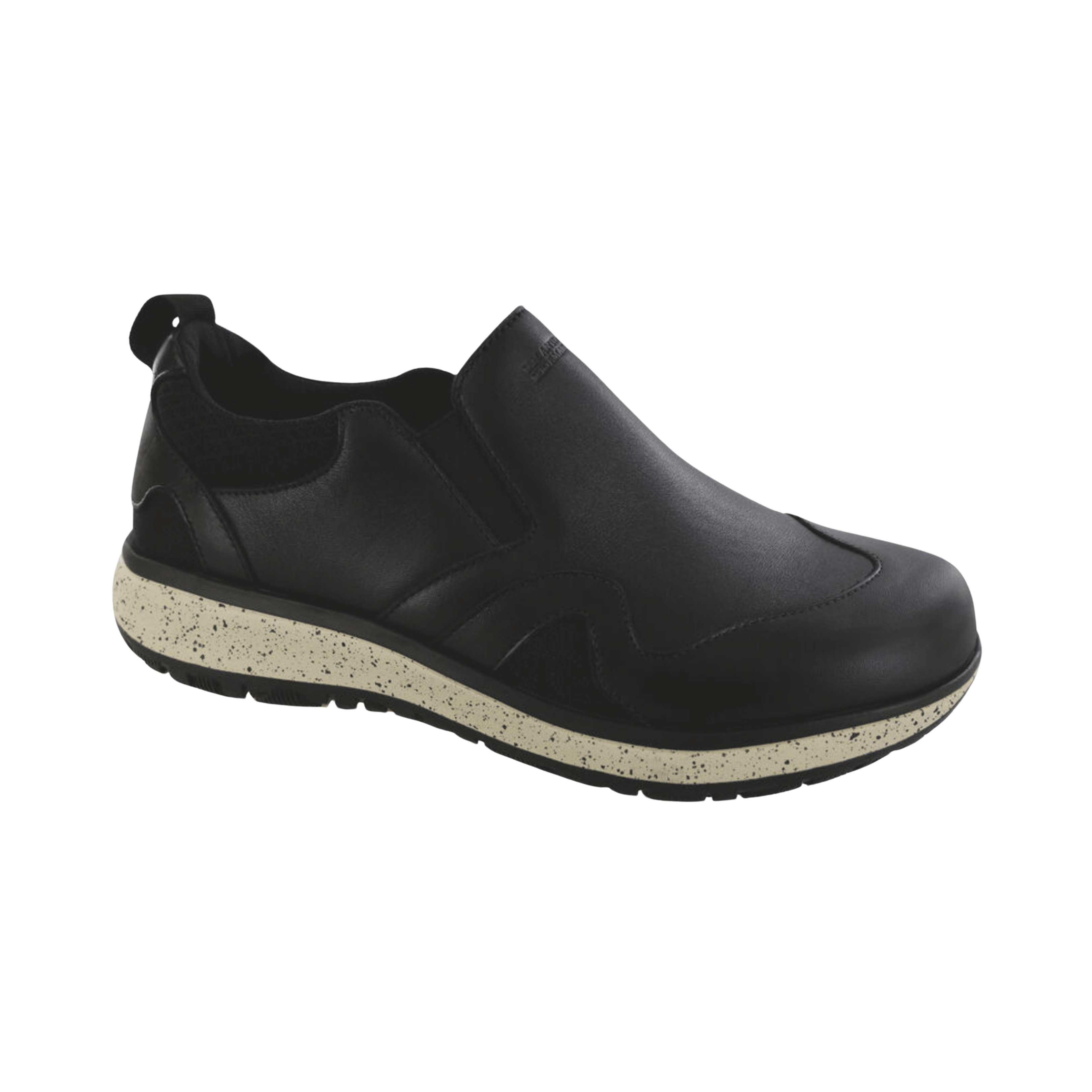Women's Slip-On Loafers - Comfortable Scramble Design, Black (Regular Width) - Perfect for Work, Office & Casual Wear