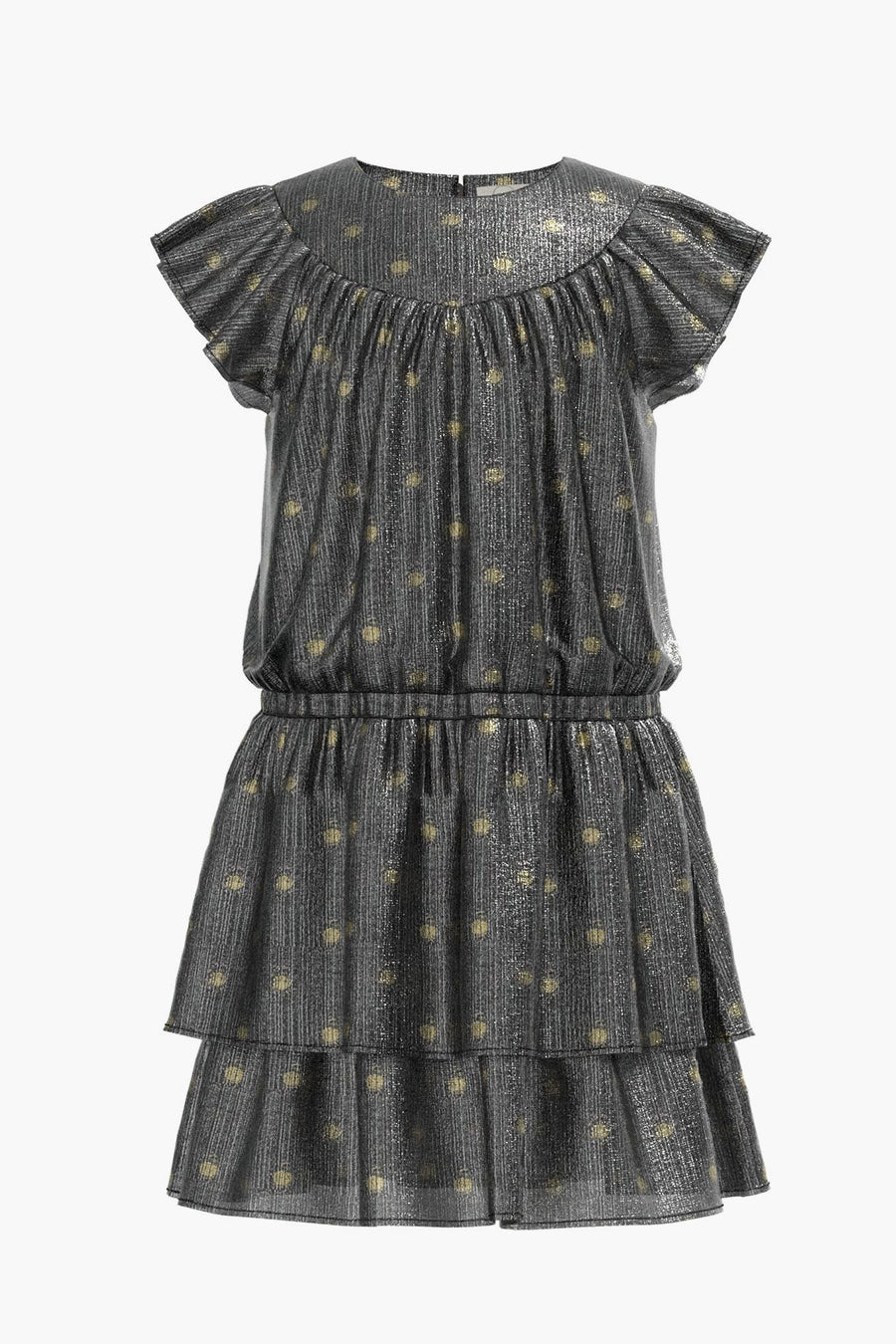 Girls Party Dress with Foil Dot Design - Elegant & Sparkly Outfit for Kids Birthday, Christmas & Special Occasions
