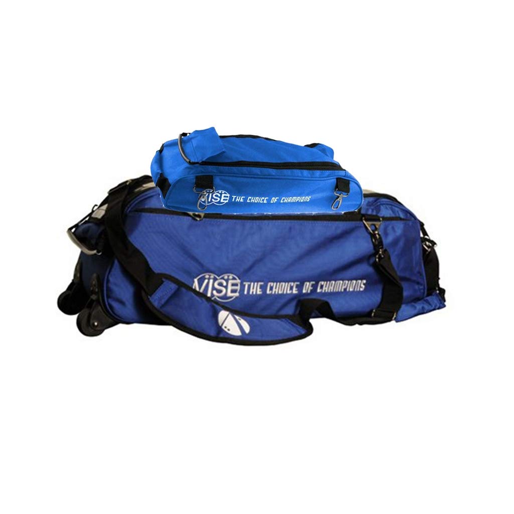 VISE Clear Top 3 Ball Roller Bowling Bag - Durable Bowling Ball Carrier with Wheels for Easy Transport - Perfect for League Play, Tournaments & Practice Sessions