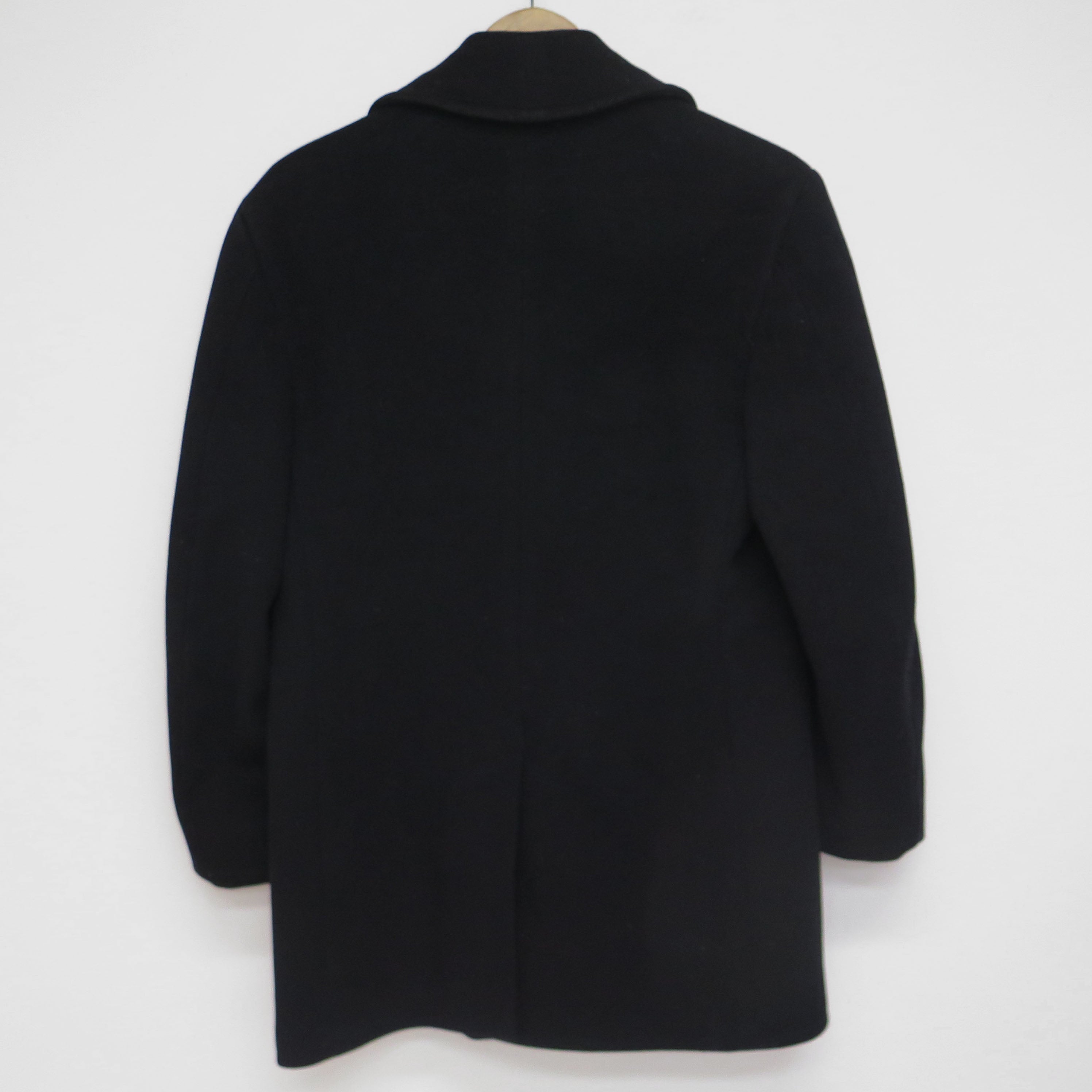 Vintage 1960s US Navy Peacoat - Authentic USN Clothing Supply Office Issue, Size 34 with Stenciled Markings | Military Collectible & Cold Weather Outerwear
