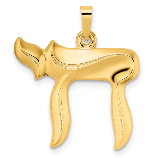 14K Gold Chai Pendant Necklace - Elegant Hebrew Symbol Jewelry for Women - Perfect for Hanukkah, Jewish Holidays & Special Occasions