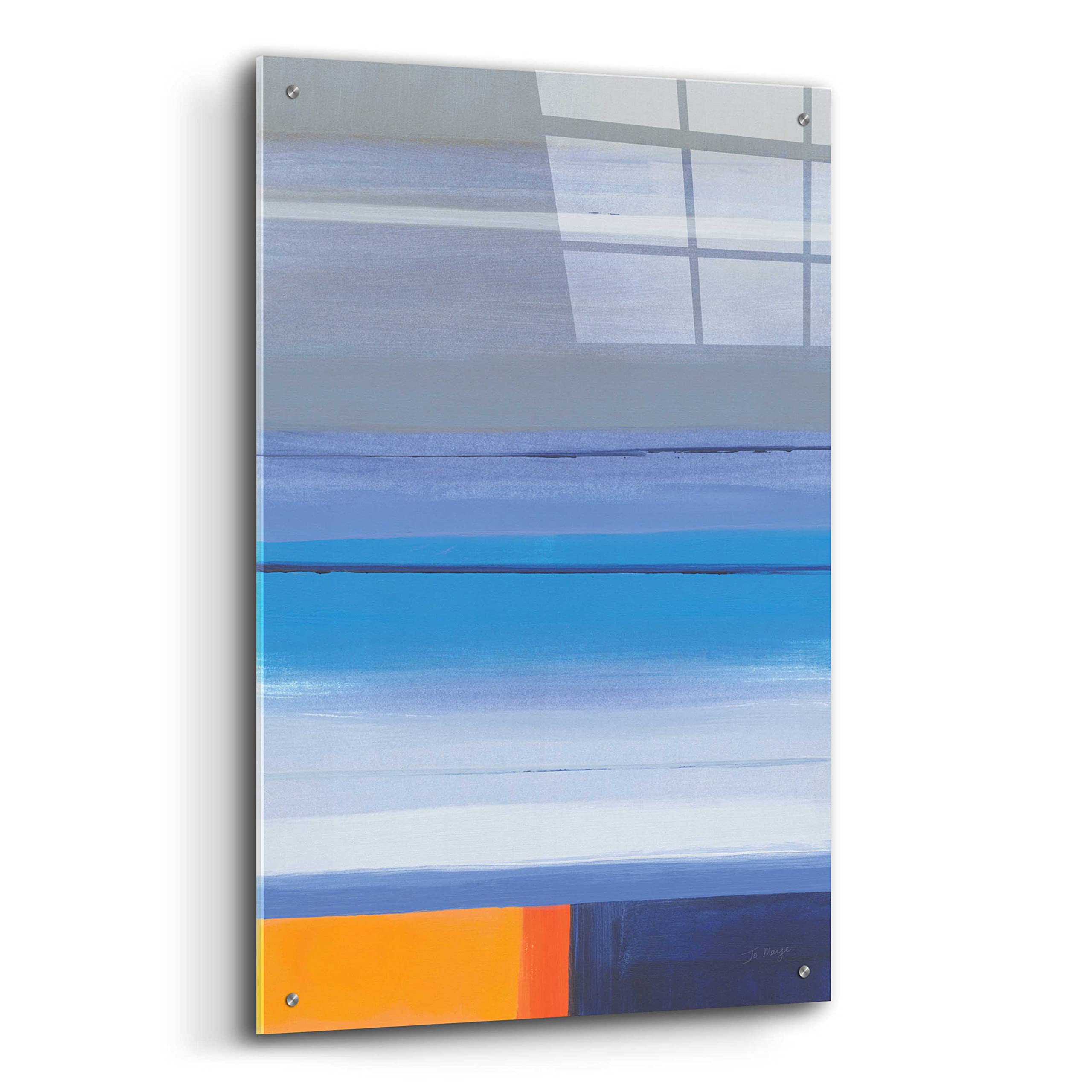 Epic 'Sight Lines' Acrylic Glass Wall Art by Jo Maye - 24x36 Inches Modern Abstract Painting for Living Room, Bedroom & Office Decor