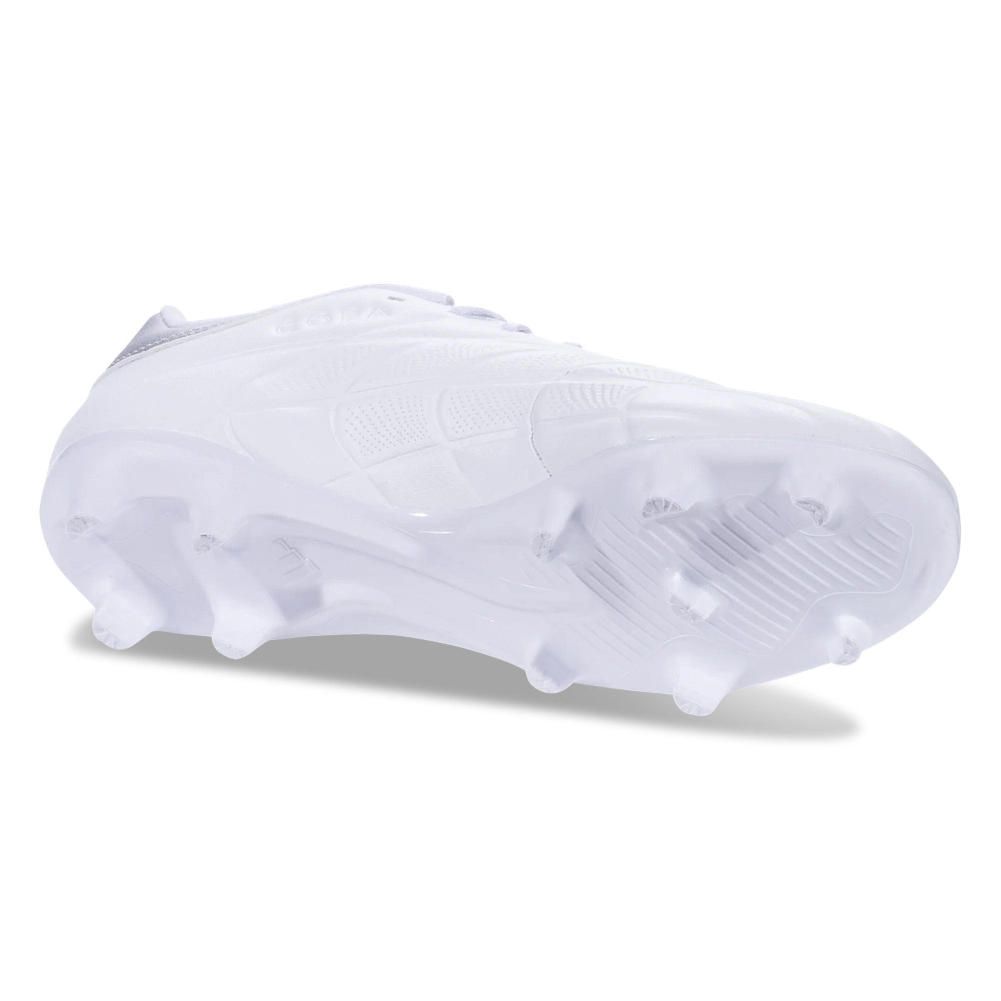 Adidas Copa Pure 2 League Firm Ground Soccer Cleats for Men - White/Metallic Silver - Lightweight Football Shoes for Firm Natural Grass Surfaces - Perfect for Training & Matches