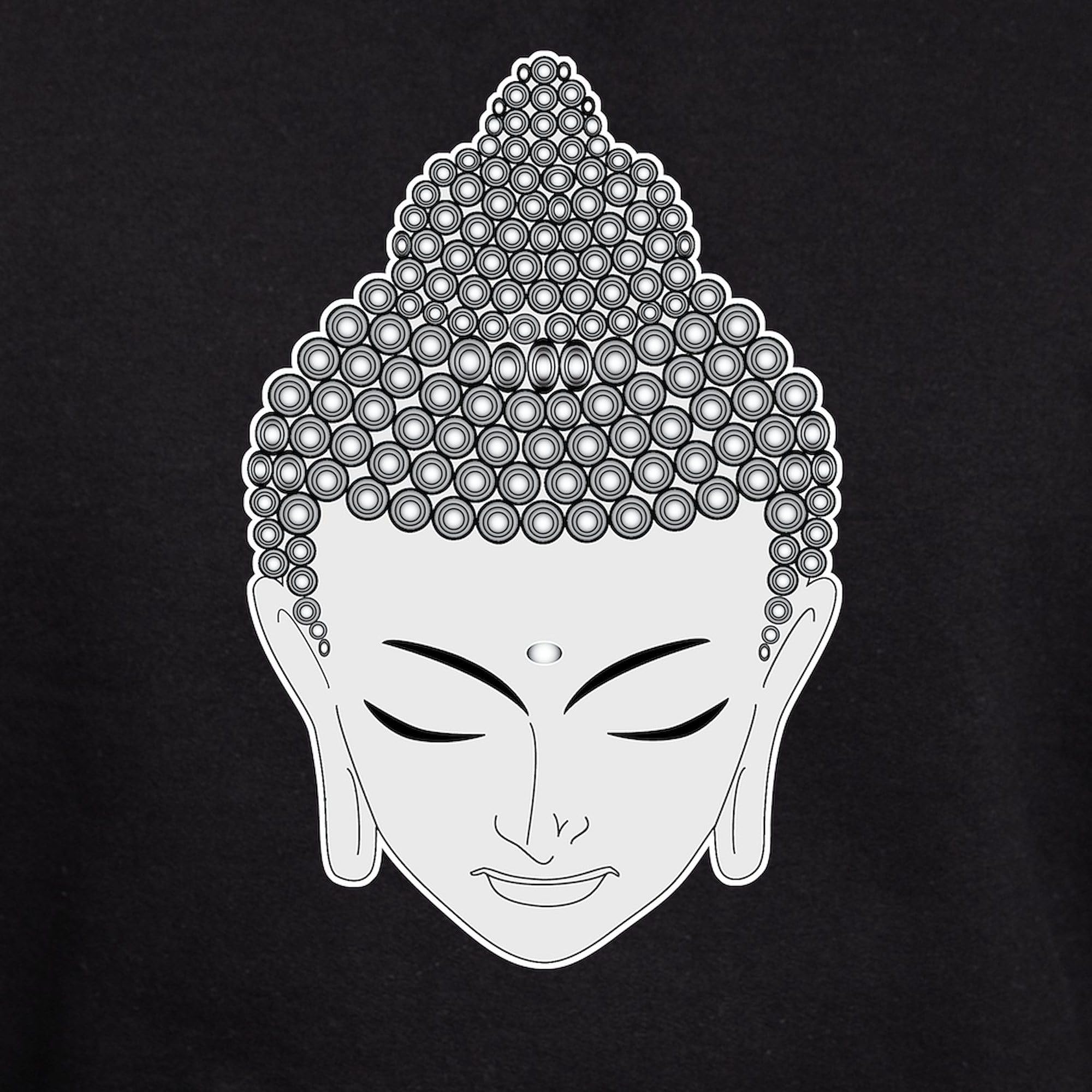 Buddha Hoodie for Men - Dark Regular Fit Pullover Sweatshirt | Casual Streetwear & Meditation Apparel