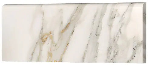Premium Calacatta Gold Marble 4x12 Subway Tile - Elegant Kitchen Backsplash & Bathroom Wall Tile for Modern Home Decor