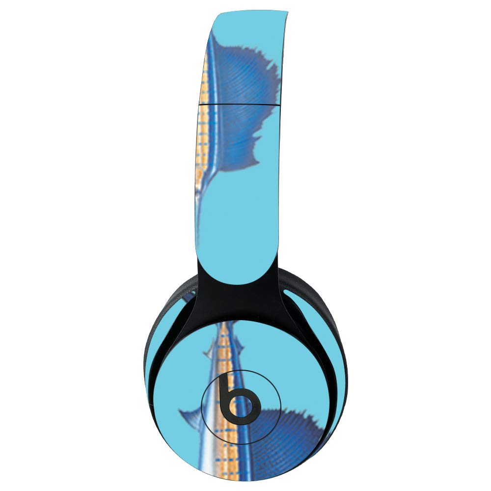 MightySkins Vinyl Decal Wrap Cover for Beats Solo Pro Wireless Headphones - Billfish Stripes Design | Protective & Durable Skin | Easy to Apply & Remove | Made in USA | Perfect for Gym, Travel & Daily Use
