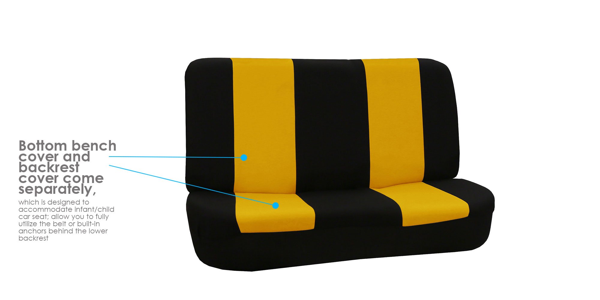FH Group Universal Car Seat Covers - Full Set for Vans, Trucks & SUVs | Durable Interior Protection