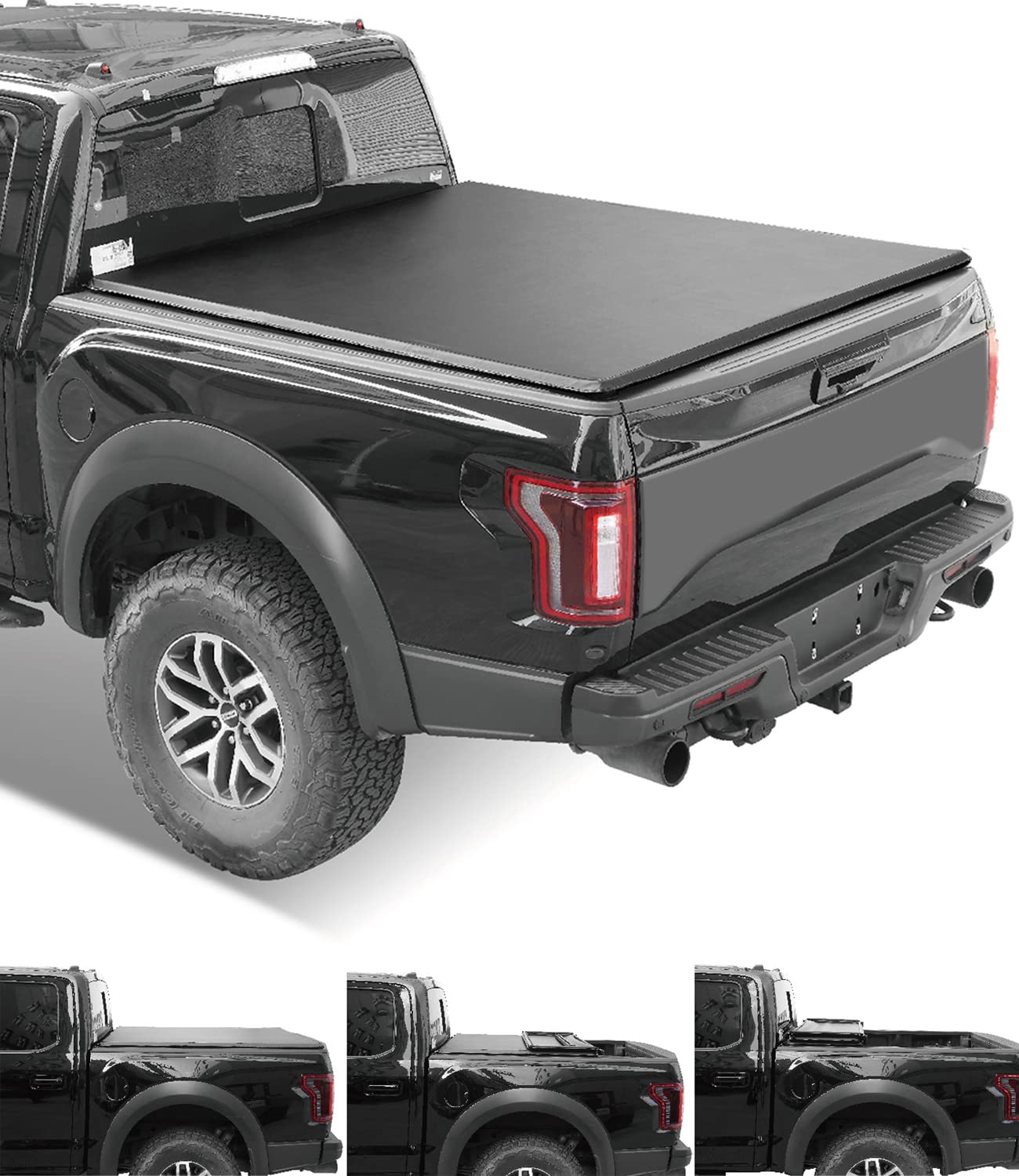 5.2ft Soft Tri-Fold Truck Bed Tonneau Cover for 2015-2025 Chevy Colorado & GMC Canyon Fleetside Pickups | Waterproof & Durable | Perfect for Hauling, Camping & Outdoor Adventures