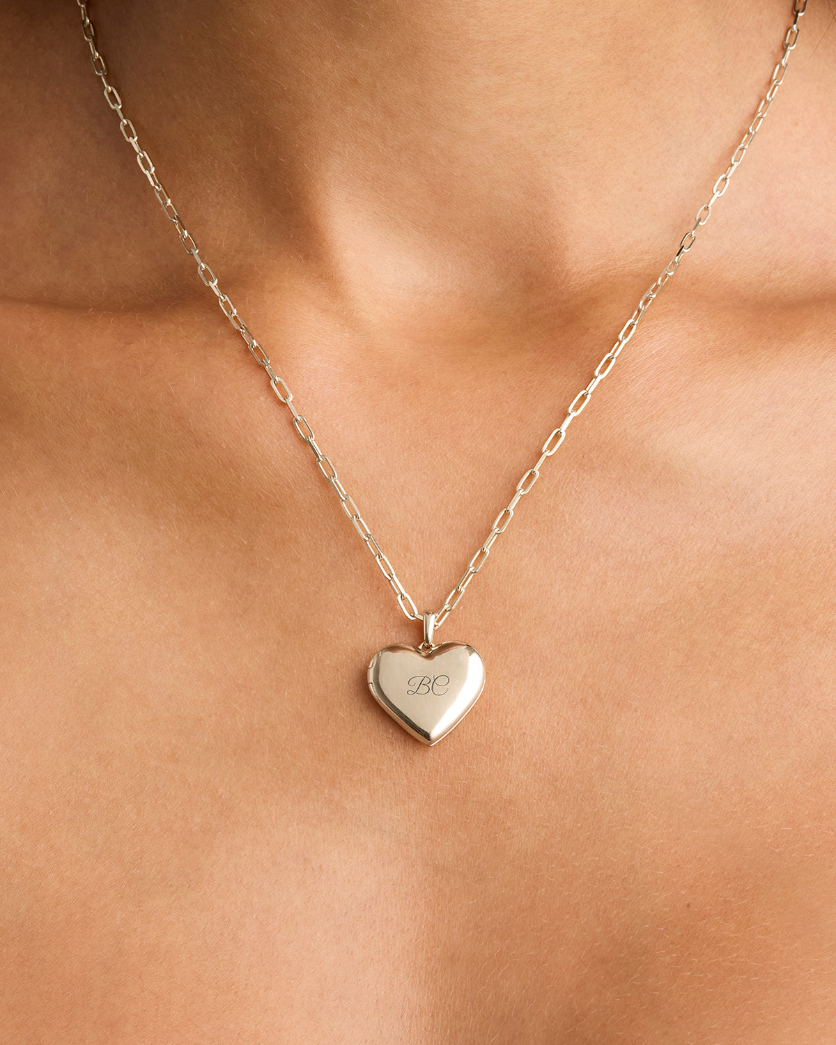 Sterling Silver Large Heart Lotus Locket Pendant Necklace - Elegant Jewelry Gift for Women, Perfect for Valentine's Day, Anniversary & Special Occasions