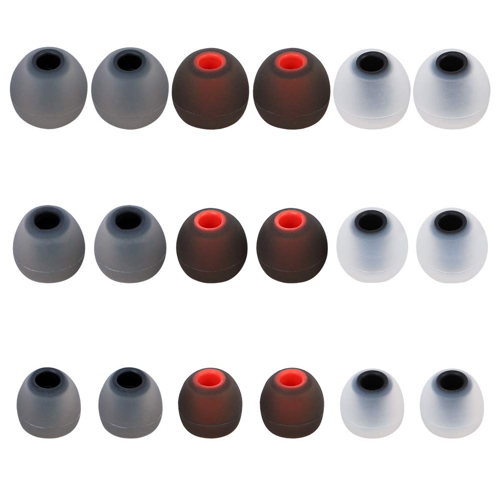 Premium Replacement Earbud Tips - 9 Pairs (S/M/L) - Soft Silicone Ear Tips for Secure Fit & Noise Isolation - Compatible with AirPods, Galaxy Buds & Most Wireless Earbuds - Perfect for Workouts, Commuting & Travel