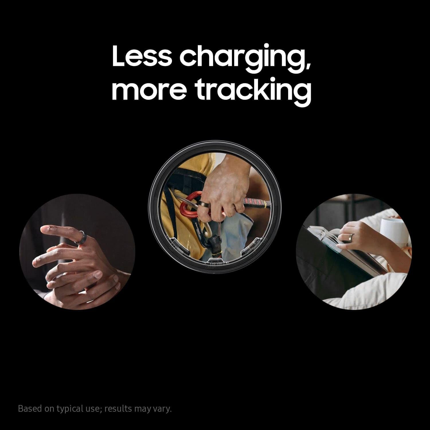 SAMSUNG Galaxy Ring - AI Smart Ring with Sizing Kit, Fitness & Sleep Tracker, 7-Day Battery Life (Size 8, Titanium Black) | US Version with 1-Year Warranty | Perfect for Health Monitoring & Wellness Tracking