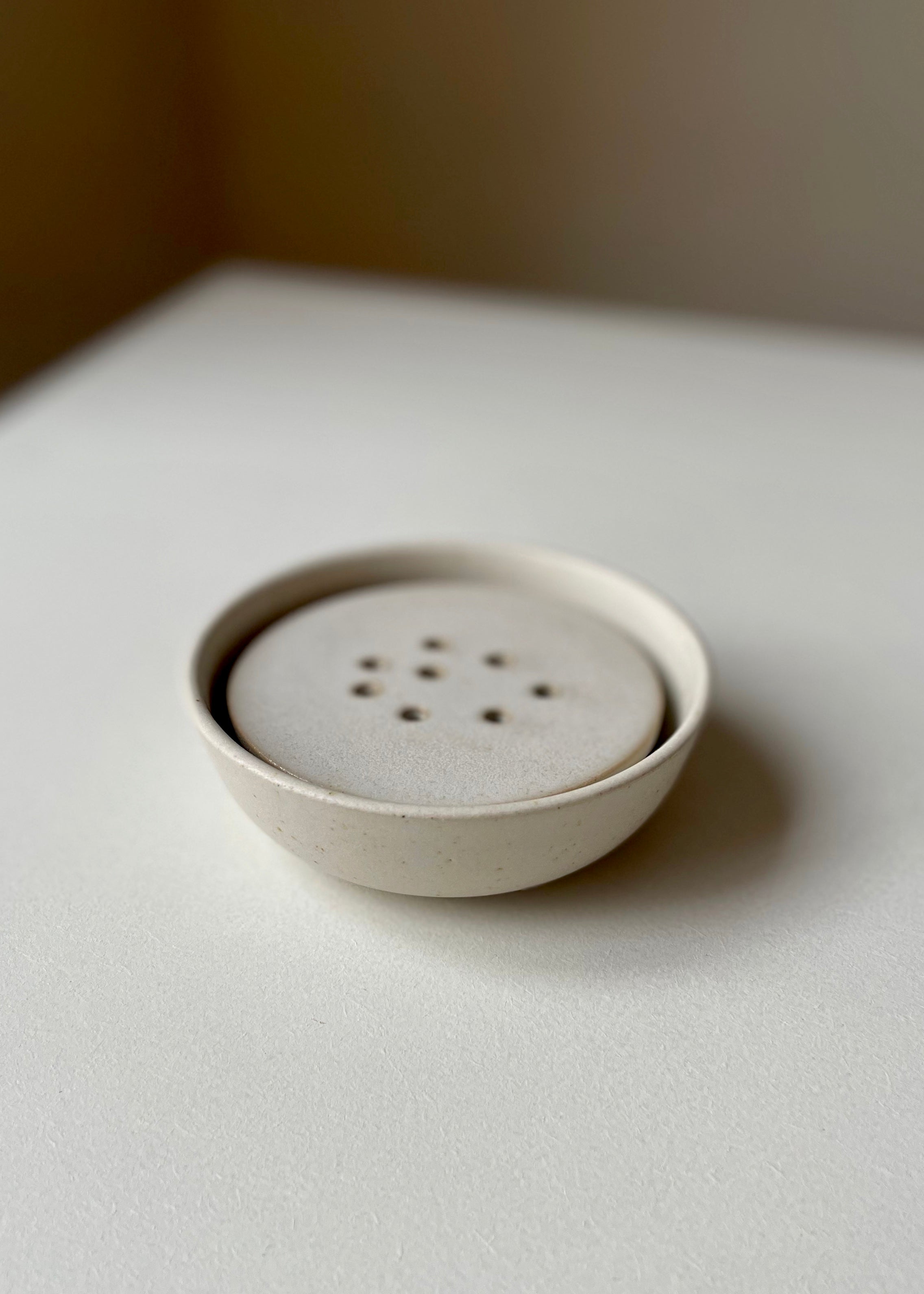 Viki Weiland Soap Dish Holder - Premium Ceramic Soap Tray with Drainage Holes for Bathroom, Kitchen Sink - Stylish & Functional Soap Saver for Showers, Vanities, Countertops