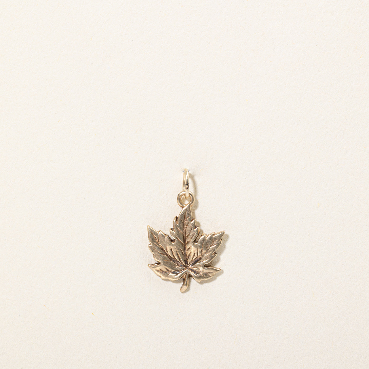 10k Yellow Gold Maple Leaf Charm Pendant - Elegant Jewelry for Necklace & Bracelet - Perfect Gift for Nature Lovers & Canadian Pride - Birthday, Anniversary, Graduation