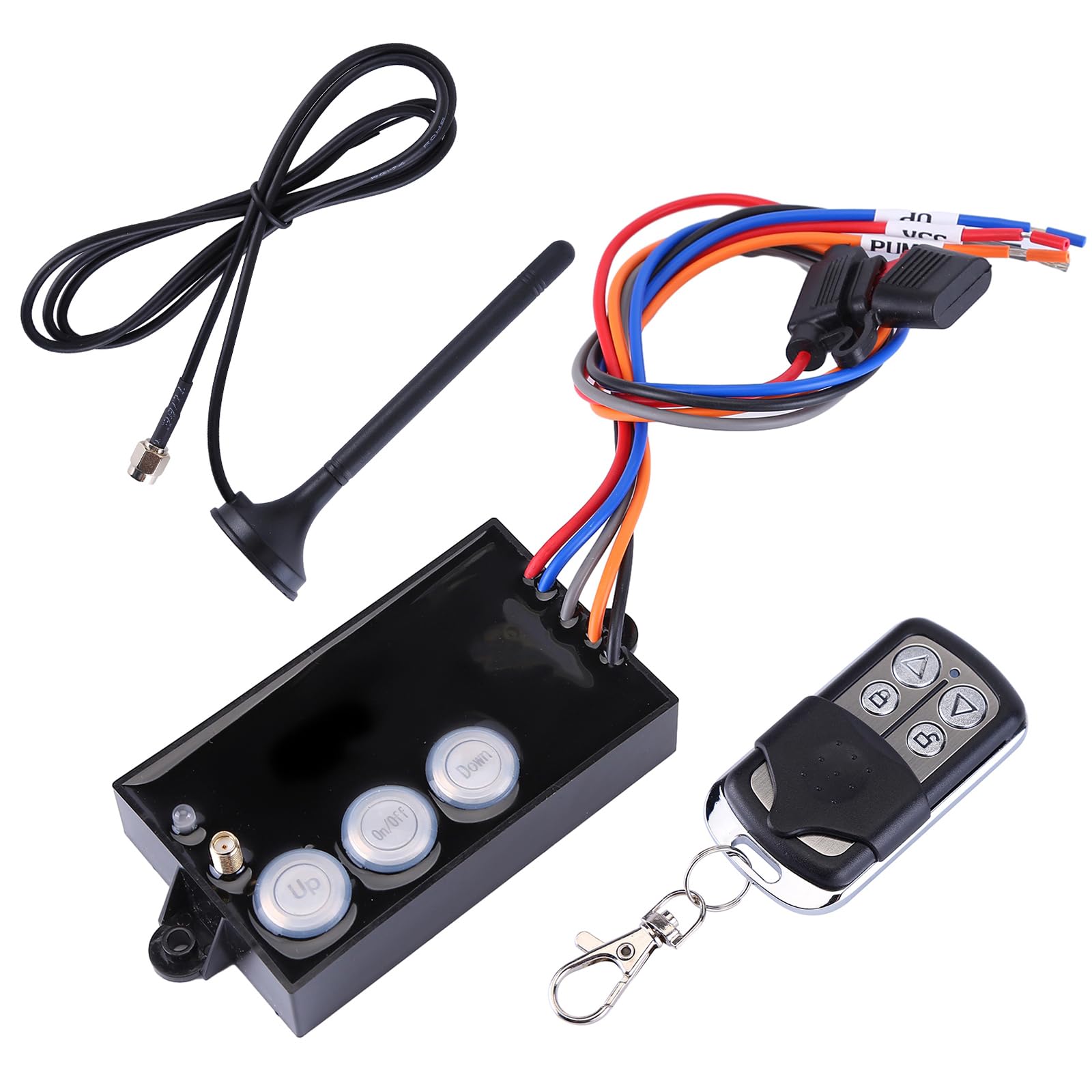 G3-H01 12V Wireless Remote Control Kit for Dump Trailers & Hydraulic Winches - Waterproof Winch Remote with Long Range - Perfect for Towing, Construction & Off-Road Applications