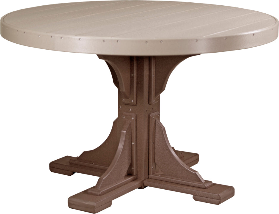 LuxCraft 48-Inch Round Dining Table Set for 4 - Modern Kitchen & Breakfast Nook Furniture for Small Spaces | Perfect for Apartments, Condos, and Cozy Dining Areas
