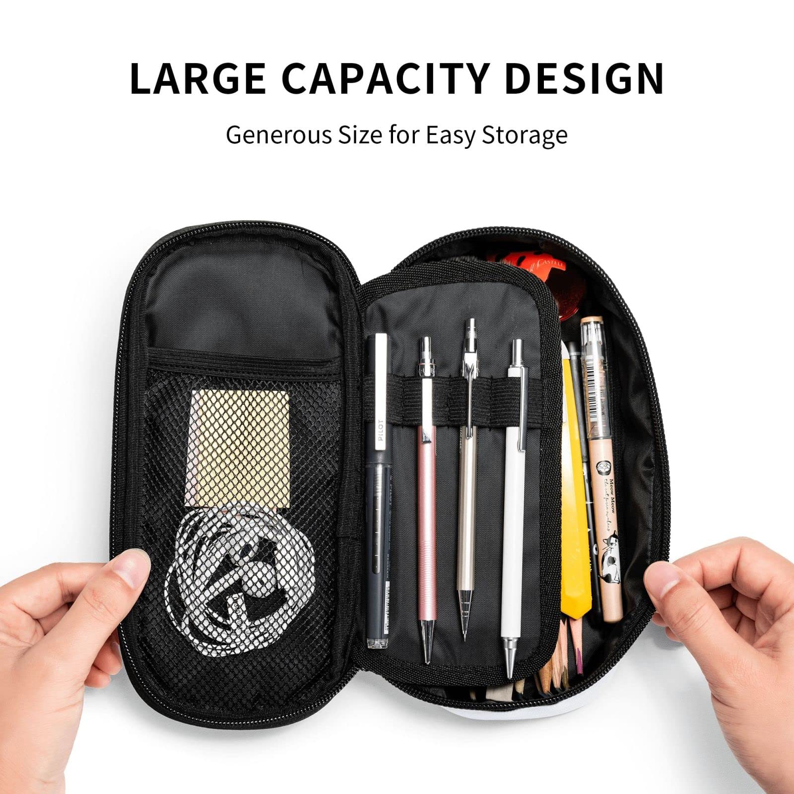 Custom Miami Pencil Case with Name & Number - Personalized Pencil Box for Men & Women - Large Capacity Pencil Bag for Office, School & Travel - Perfect Gift for Fans & Students