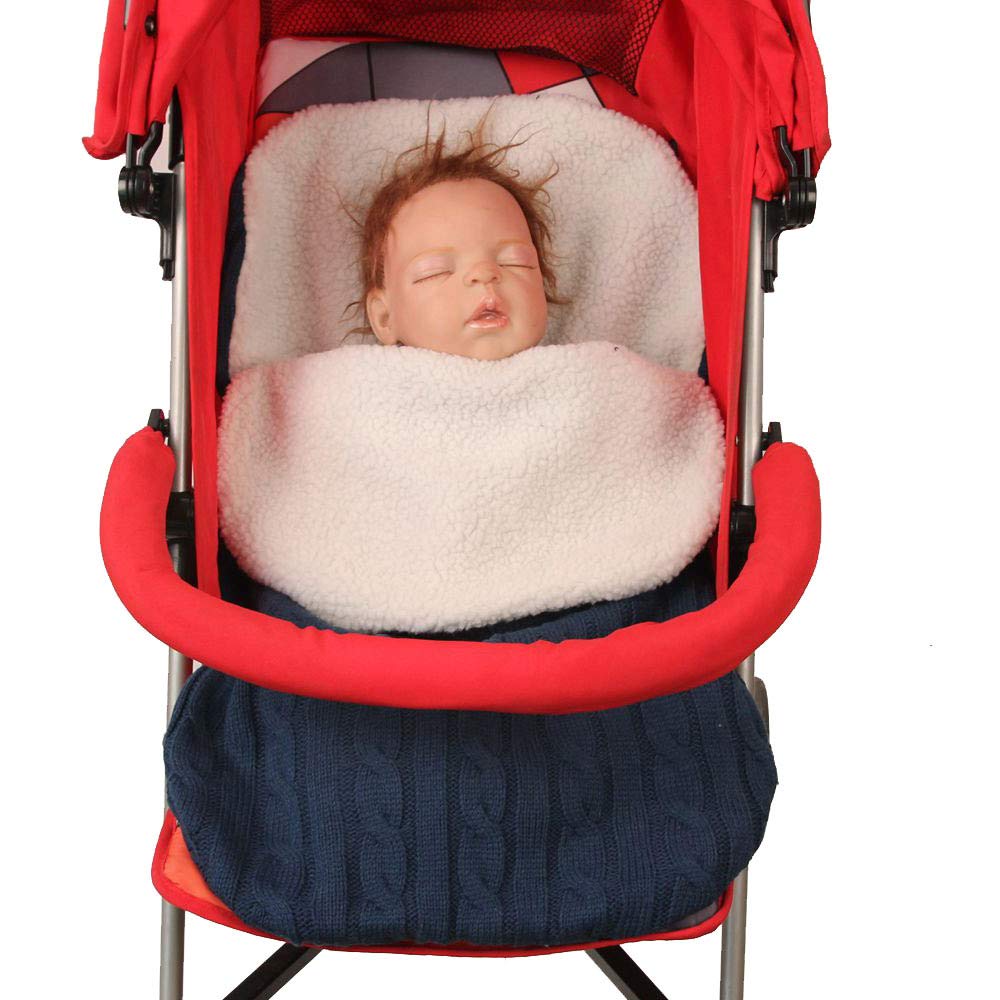 YEKEYI Unisex Baby Sleeping Bag - Soft Newborn Swaddle Wrap Blanket & Sleep Sack for 0-12 Months - Perfect for Stroller, Crib & Nursery (Blue) | Cozy & Safe for Nighttime & Naptime