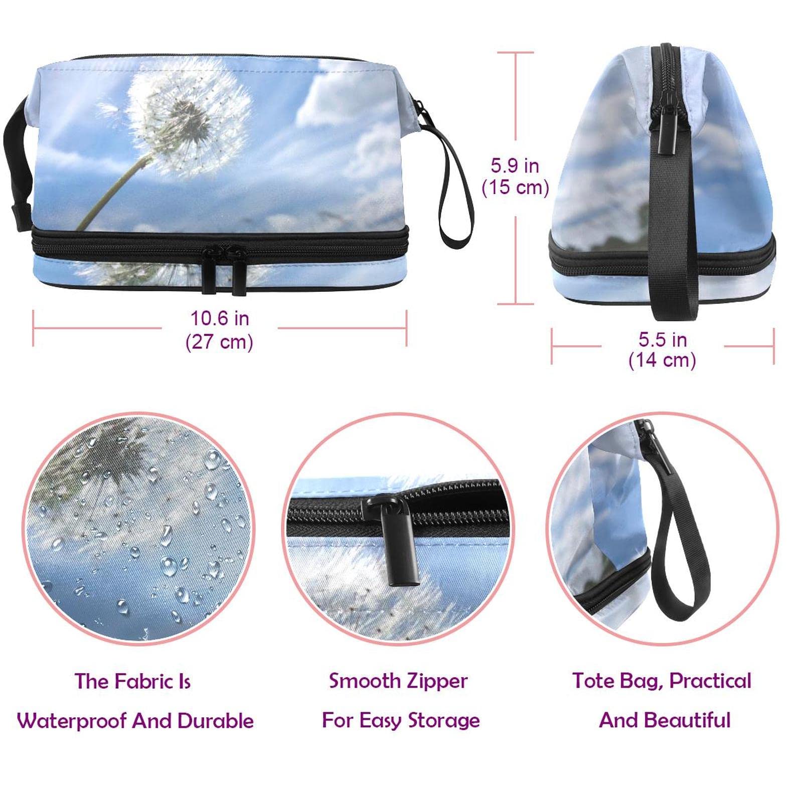 Portable Small Makeup Bag for Women - Travel Cosmetic Pouch with Zipper, Versatile Purse Organizer for Cosmetics & Toiletries | Perfect for Travel, Gym, and Daily Use