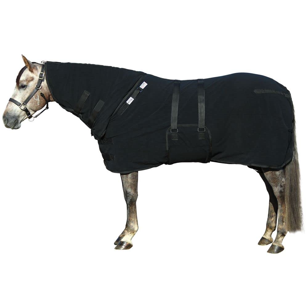 Polar Duo-Fit Horse Cooler Blanket Fleece - Absorbent & Lightweight Cooling Blanket for Horses with Adjustable Bellyband | Perfect for Post-Workout Cooling, Stable Blanket & Winter Riding