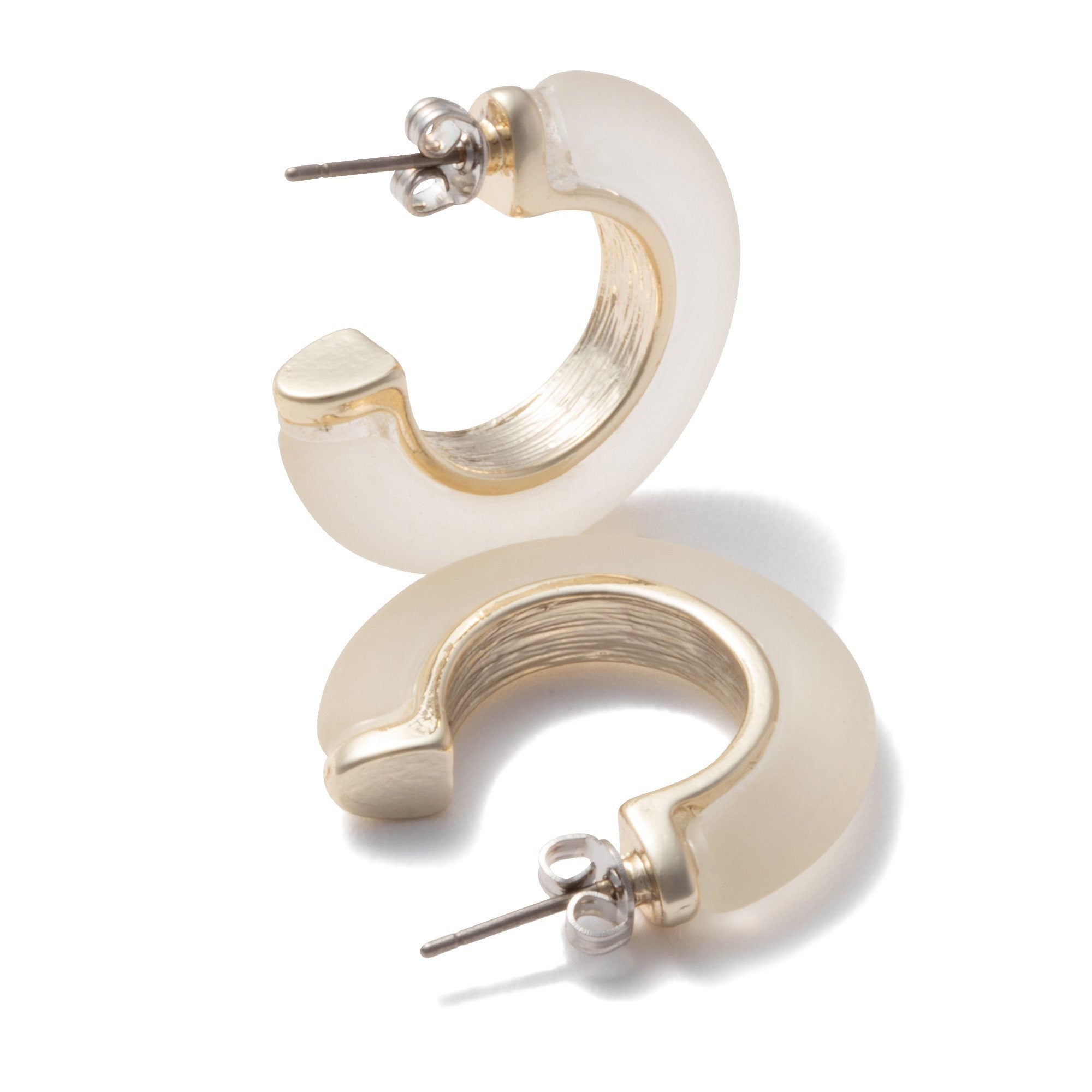 Mia Pierce Hoop Earrings for Women - Trendy Gold Plated Dangle Hoops | Perfect for Parties, Weddings & Everyday Wear