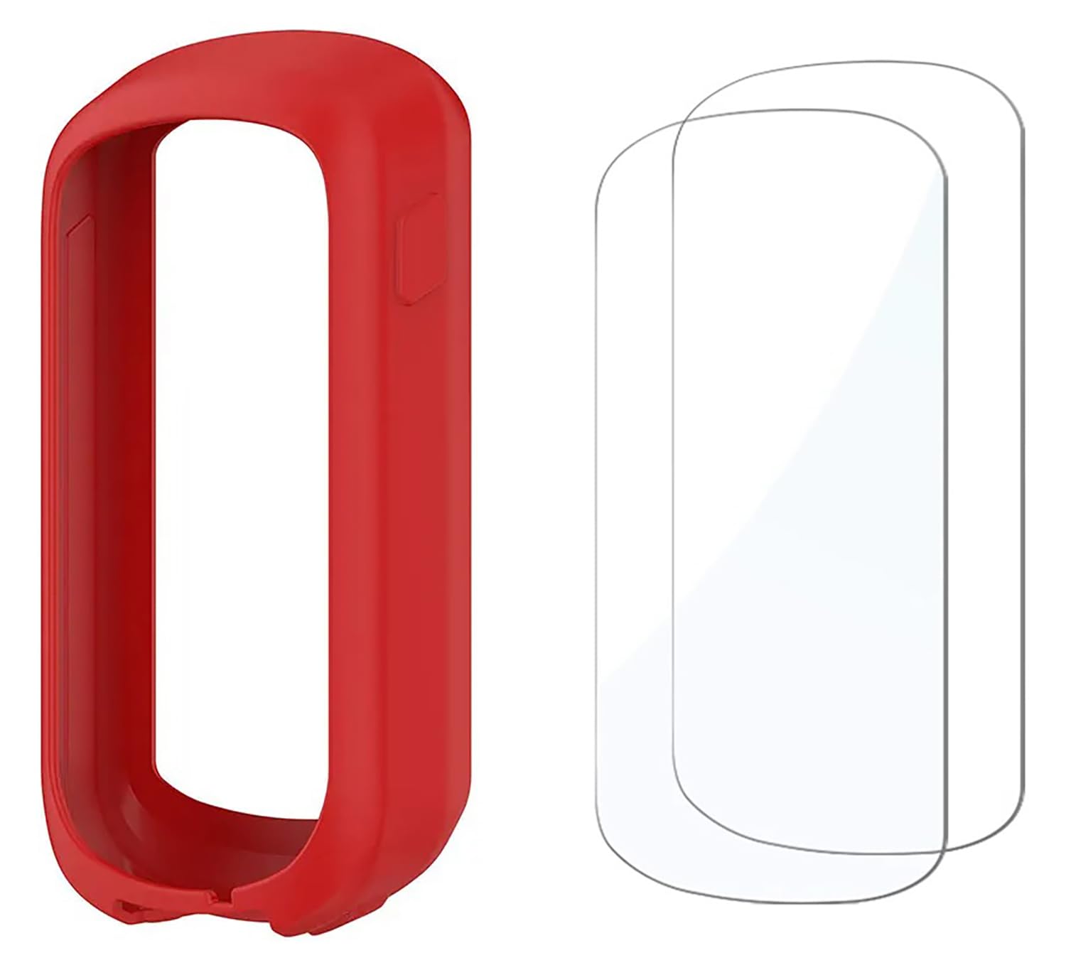 Garmin Explore 2 Case & Screen Protectors - 9H Hardness GPS Bike Accessories (Red) for Cycling Protection