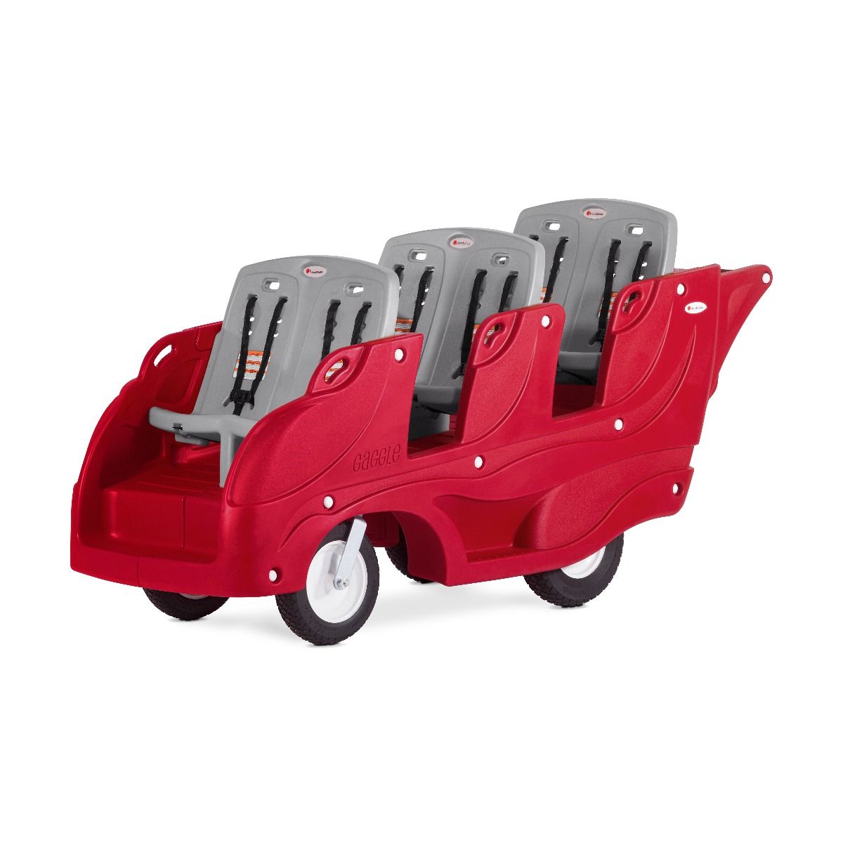 Gaggle Parade 6-Seat Baby Stroller Wagon - Lightweight, Foldable Multi-Kids Stroller for Park, Zoo & Shopping Trips - Perfect for Twins, Triplets & Large Families