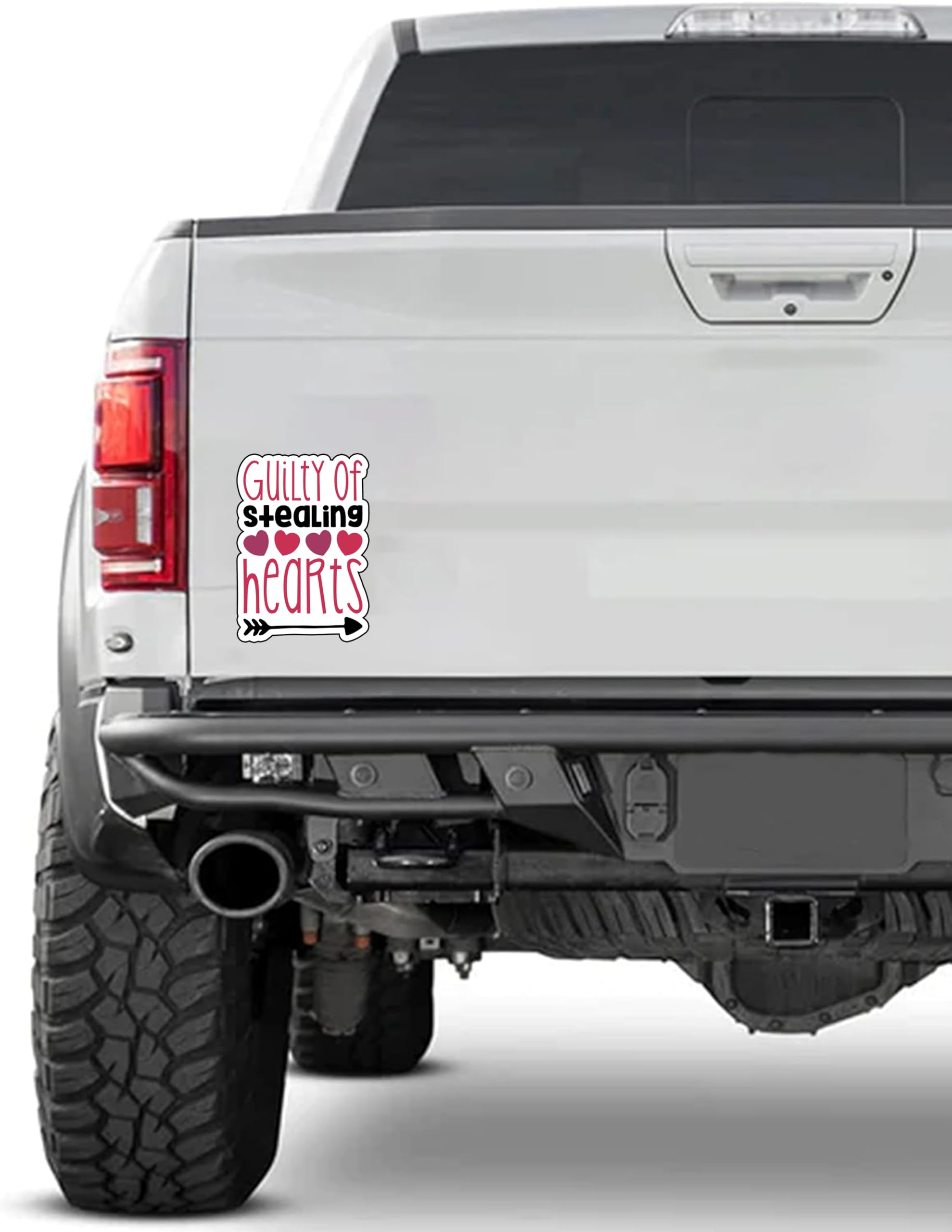 Guilty of Stealing Hearts 6-Inch Vinyl Decal Sticker - Durable Waterproof Weatherproof Adhesive for Laptops, Cars, Water Bottles, Notebooks | Perfect for DIY Decor, Personalizing Devices & Gifts