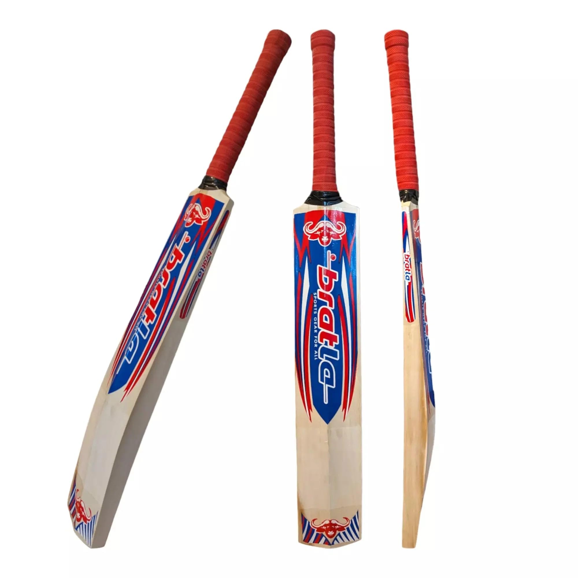 Ultimate Chaser Hard Tennis Cricket Bat - Premium Kashmir Willow Softball Cricket Bat with Protective Cover - Lightweight Wooden Tapeball Bat for Adults | Perfect for Practice, Matches & Backyard Cricket Games