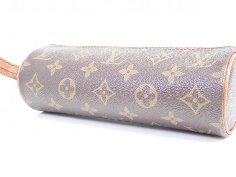 Authentic Pre-Owned Louis Vuitton Monogram Trousse Ronde Pen Case & Cosmetic Pouch Bag M47626 - Vintage Luxury Accessory for Office, Travel & Everyday Use