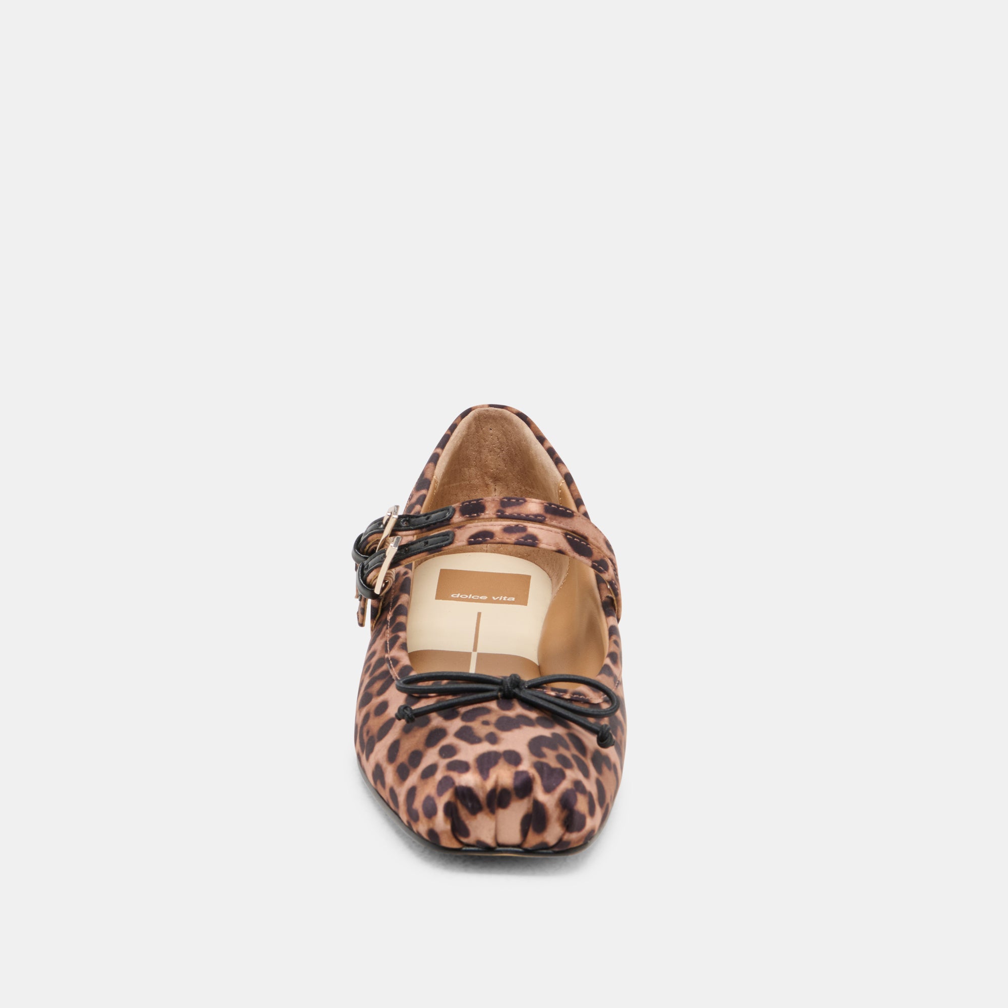 GIBSEN Women's Ballet Flats - Leopard Print Satin Shoes for Women | Comfortable & Stylish Slip-On Flats for Work, Parties & Casual Wear