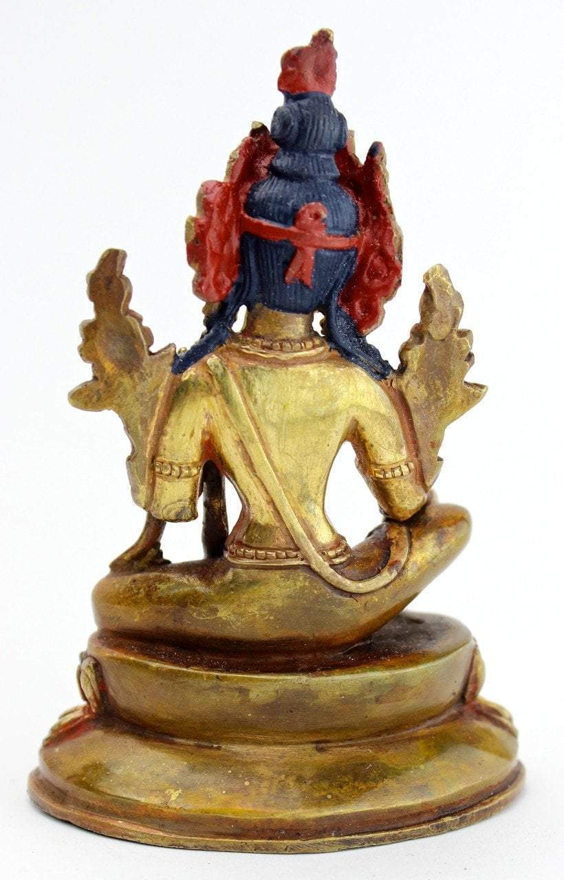 4 Inch Bronze Green Tara Statue - Handcrafted Buddhist Goddess Statue for Home Altar, Meditation & Spiritual Decor | Perfect for Yoga Studios, Gifts & Feng Shui