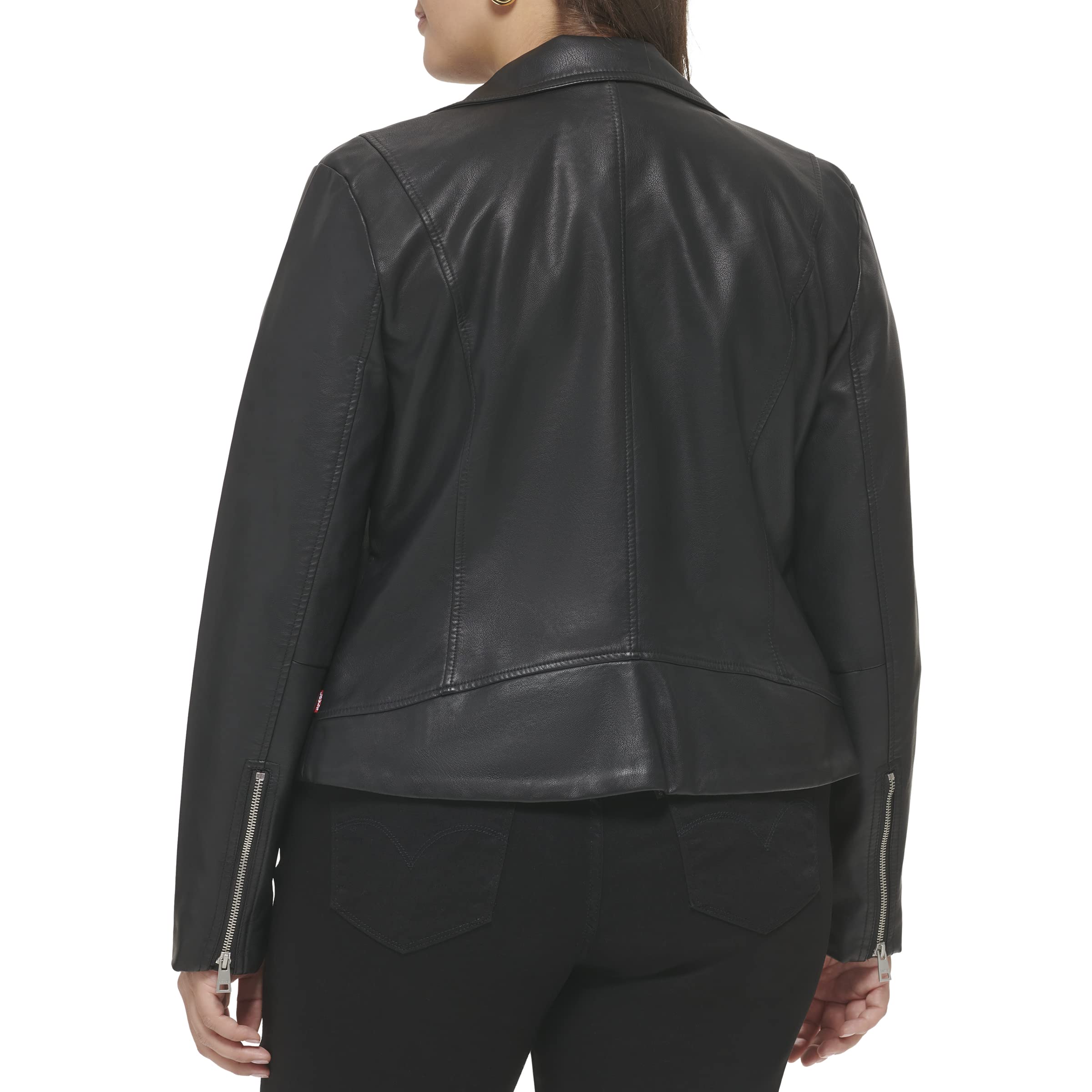 Levi's Women's Vegan Leather 538 Moto Jacket - Stylish Biker Jacket for Women (Regular & Plus Size) | Perfect for Motorcycle Riding, Casual Outfits & Night Out