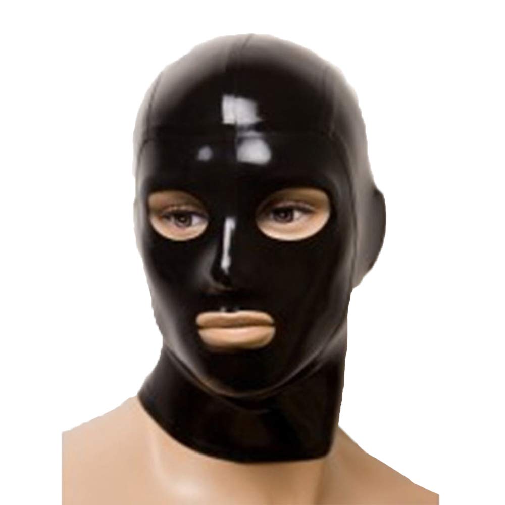100% Latex Mask Rubber Head Unisex Hood - Unique Halloween Costume, Club Party, Sexy Cosplay & Role Play Outfit for Adults - Perfect for Themed Events, Cosplay Conventions & Nightlife Parties